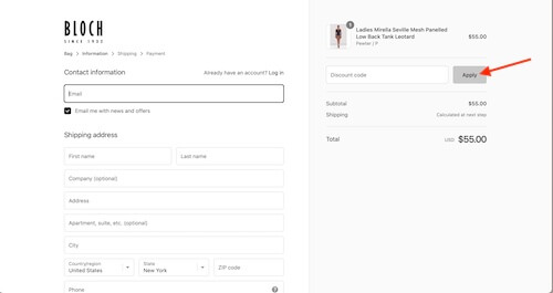 Bloch coupon discount