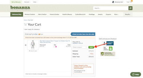 Bonanza coupon discount