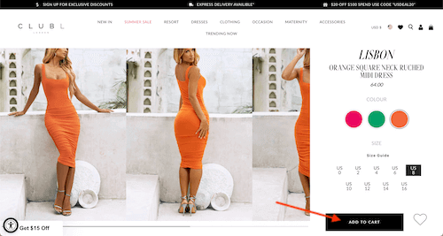 Club L London shopping cart