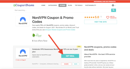 Get NordVPN coupon