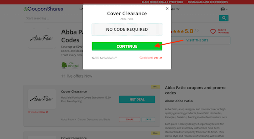 Go to the Abba Patio website