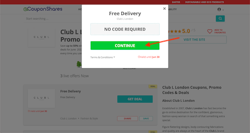 Go to the Club L London website