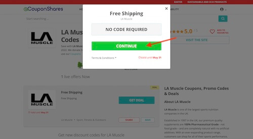 Go to the LA Muscle website