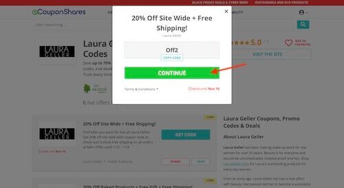 Go to the Laura Geller website