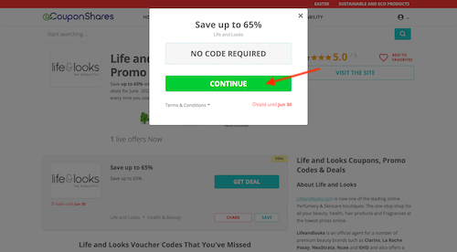 Go to the Life and Looks website