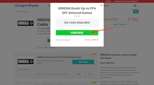 Go to the MMOGA website