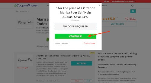 Go to the Marisa Peer website