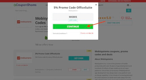 Go to the Mobisystems website