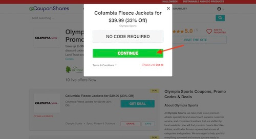 Go to the Olympia Sports website