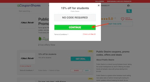 Go to the Public Desire website