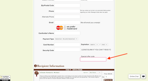JustFlowers.com coupon discount