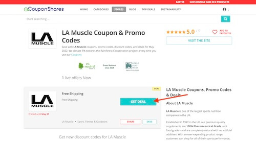 LA Muscle discount code