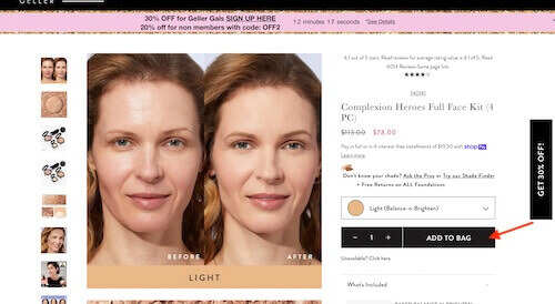 Laura Geller shopping bag