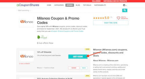 Milanoo coupon
