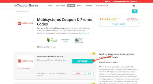 Mobisystems coupon