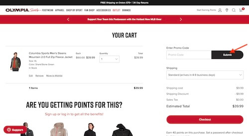 Olympia Sports coupon discount