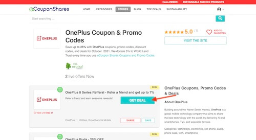 OnePlus coupon