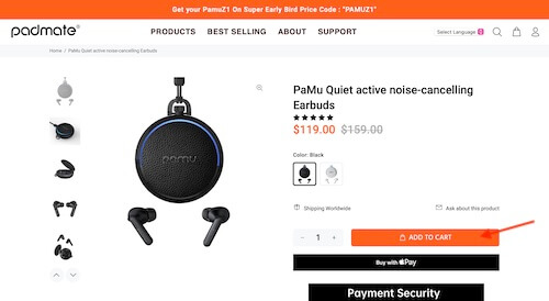 Padmate shopping cart