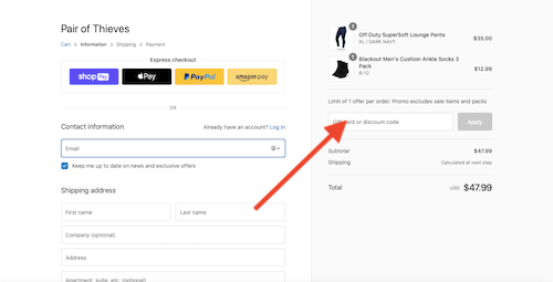 Pair of Thieves coupon discount