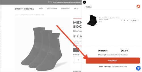 Pair of Thieves shopping cart