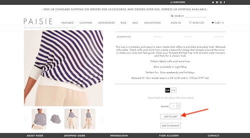 Paisie shopping cart