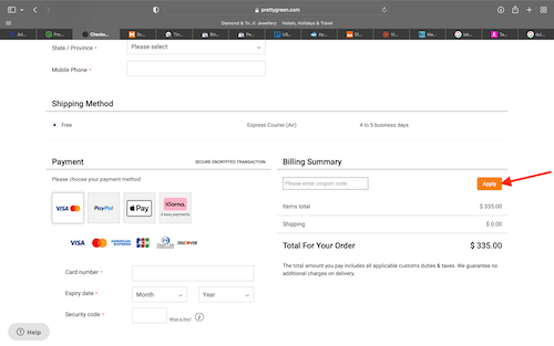 Pretty Green discount code discount