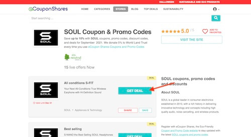 SOUL coupon