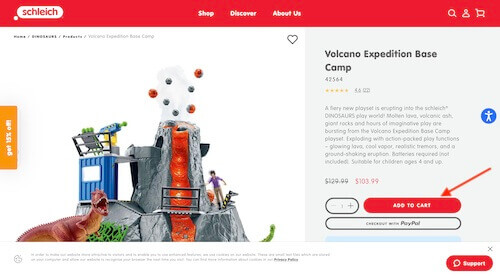 Schleich shopping cart