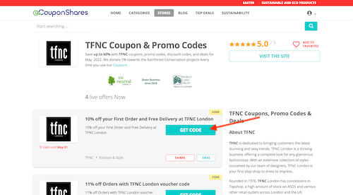 TFNC discount code