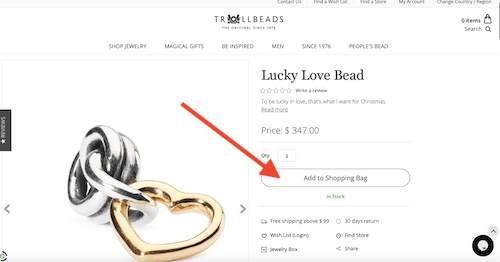 Trollbeads shopping bag