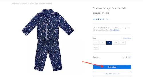 shopDisney shopping bag